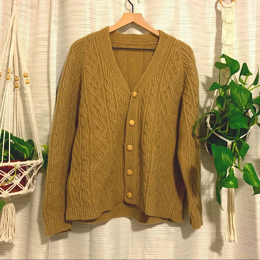 Teddy Bear Wool Cardigan Sweater